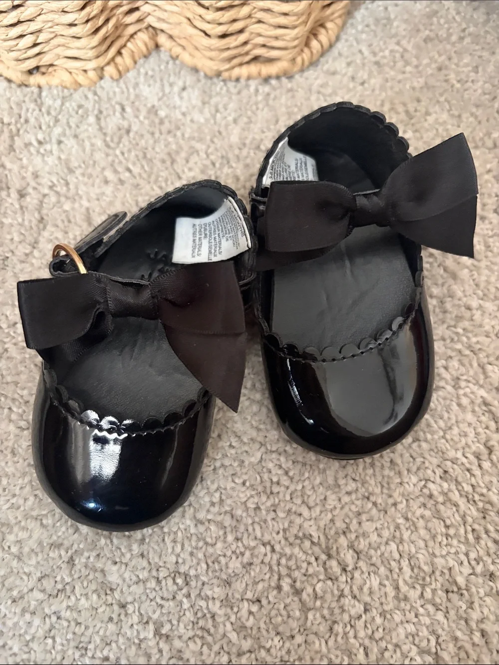 Kids Mary Jane Dress Shoes in White and Black janie and jack